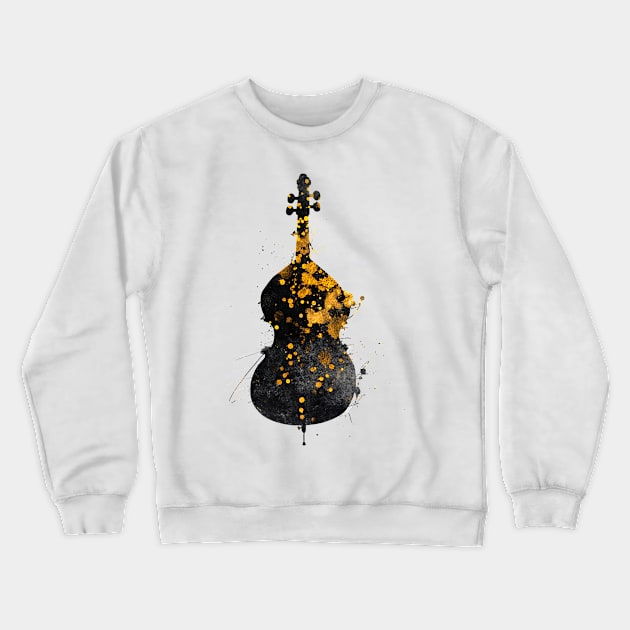 double bass music art #doublebass Crewneck Sweatshirt by JBJart